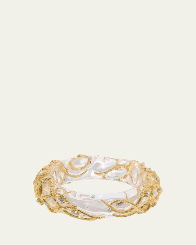 Liquid Vine Lucite Hinge Bracelet